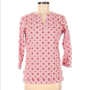 Peter Millar Womens Tunic Top Blouse Size S Geometric Kaleidoscope Print